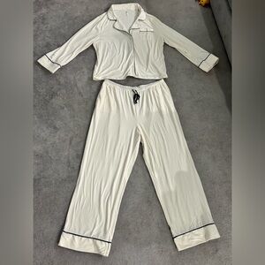 Cream Pajama Set
